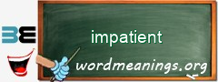 WordMeaning blackboard for impatient